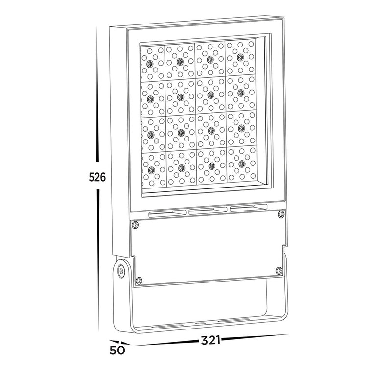 Avant 250W LED Floodlight Black / Daylight - HCP-2822505