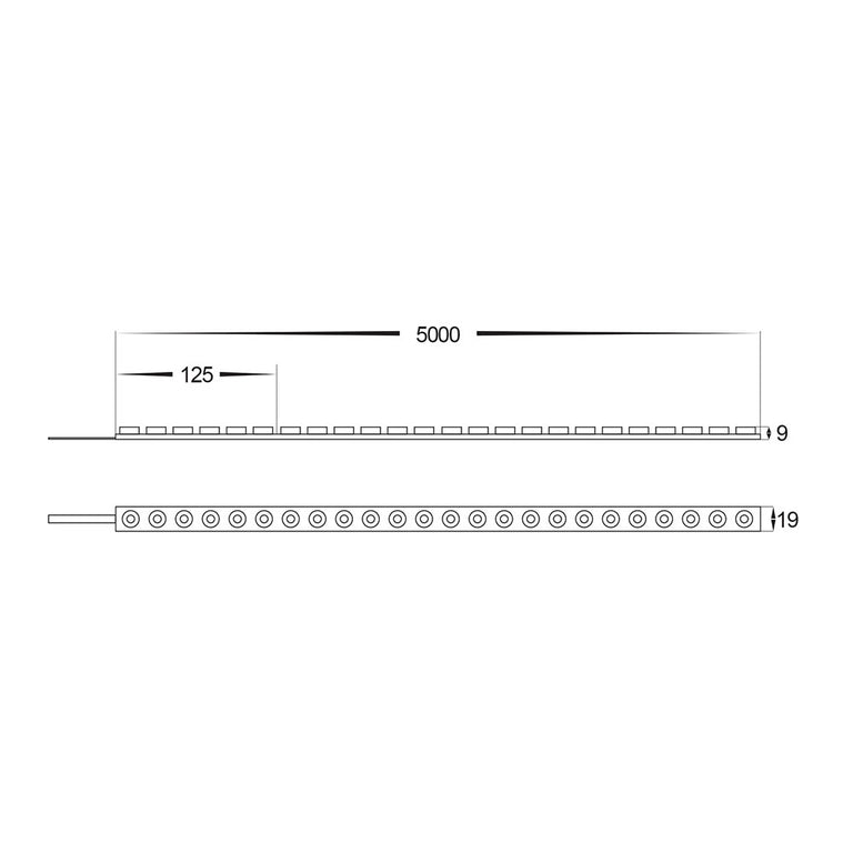 Deron 8W 24V DC 48LED IP67 Dimmable LED Wall Washer Strip Light RGB + 6500K - HCP-3564080