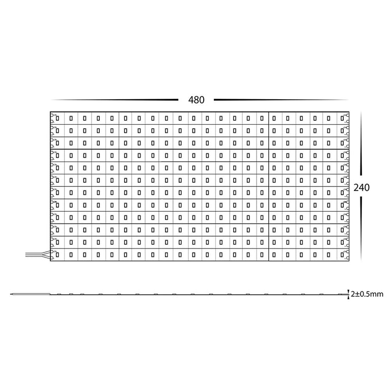 Deron 60W 24V DC 288LED IP20 Dimmable LED Sheets Cool White - HCP-3825604