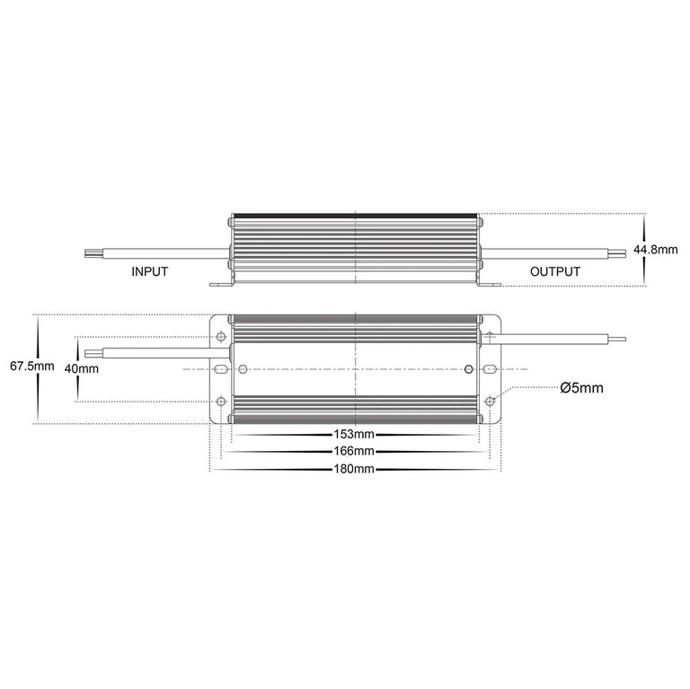 Weatherproof 24V DC 60W LED Driver - HCP-52230