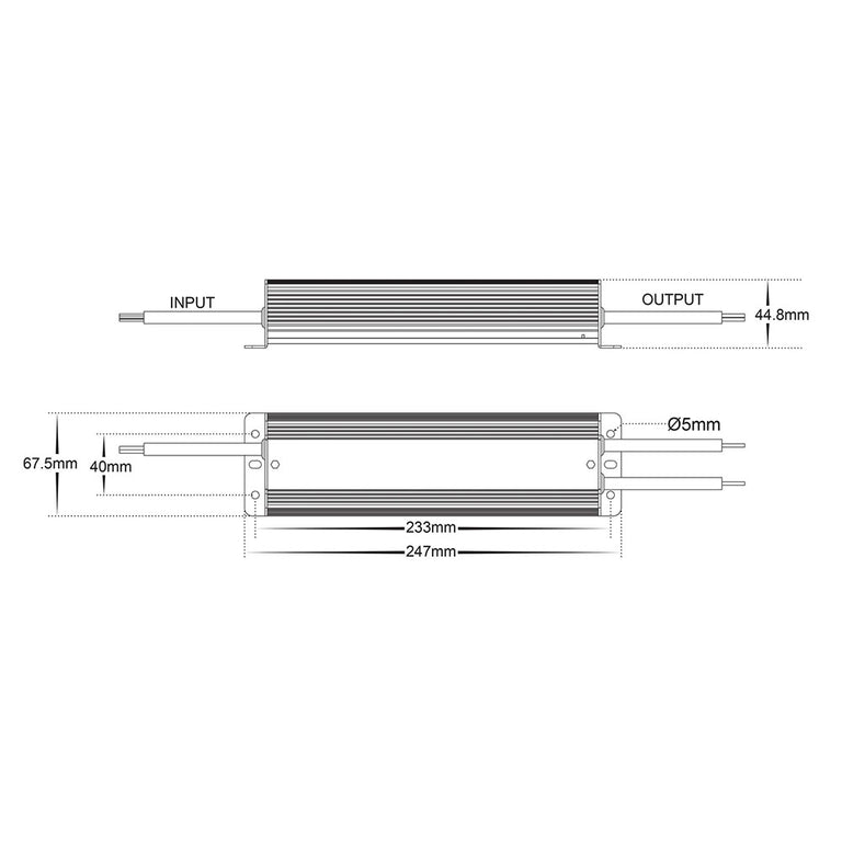 Weatherproof 24V DC 150W LED Driver - HCP-52250