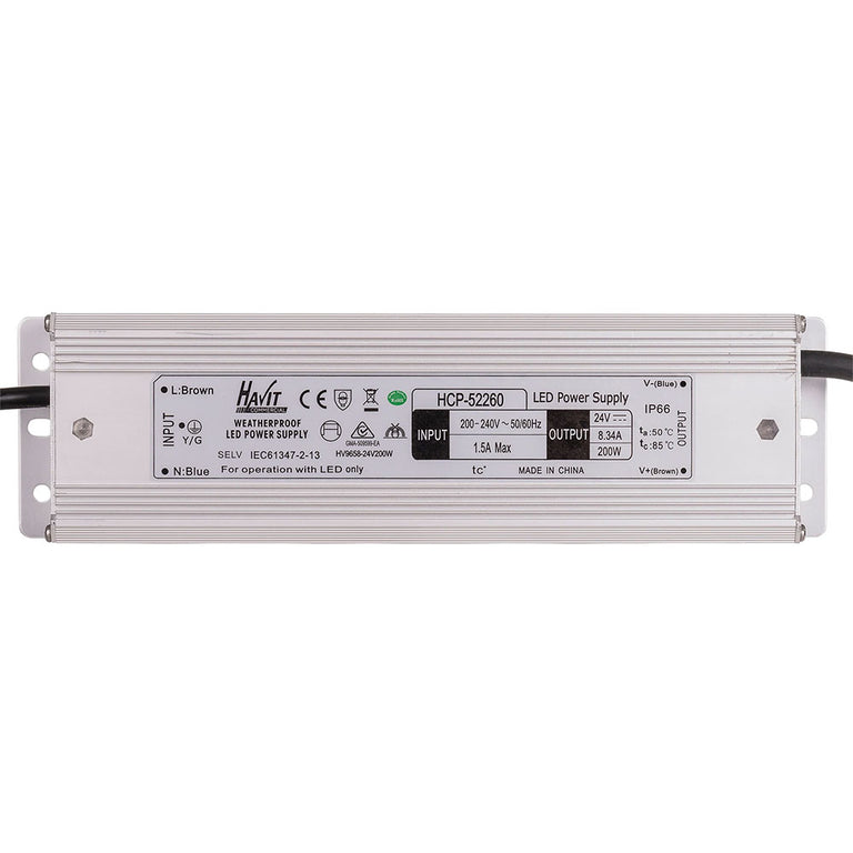 Weatherproof 24V DC 200W LED Driver - HCP-52260