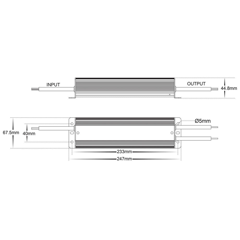 Weatherproof 24V DC 200W LED Driver - HCP-52260