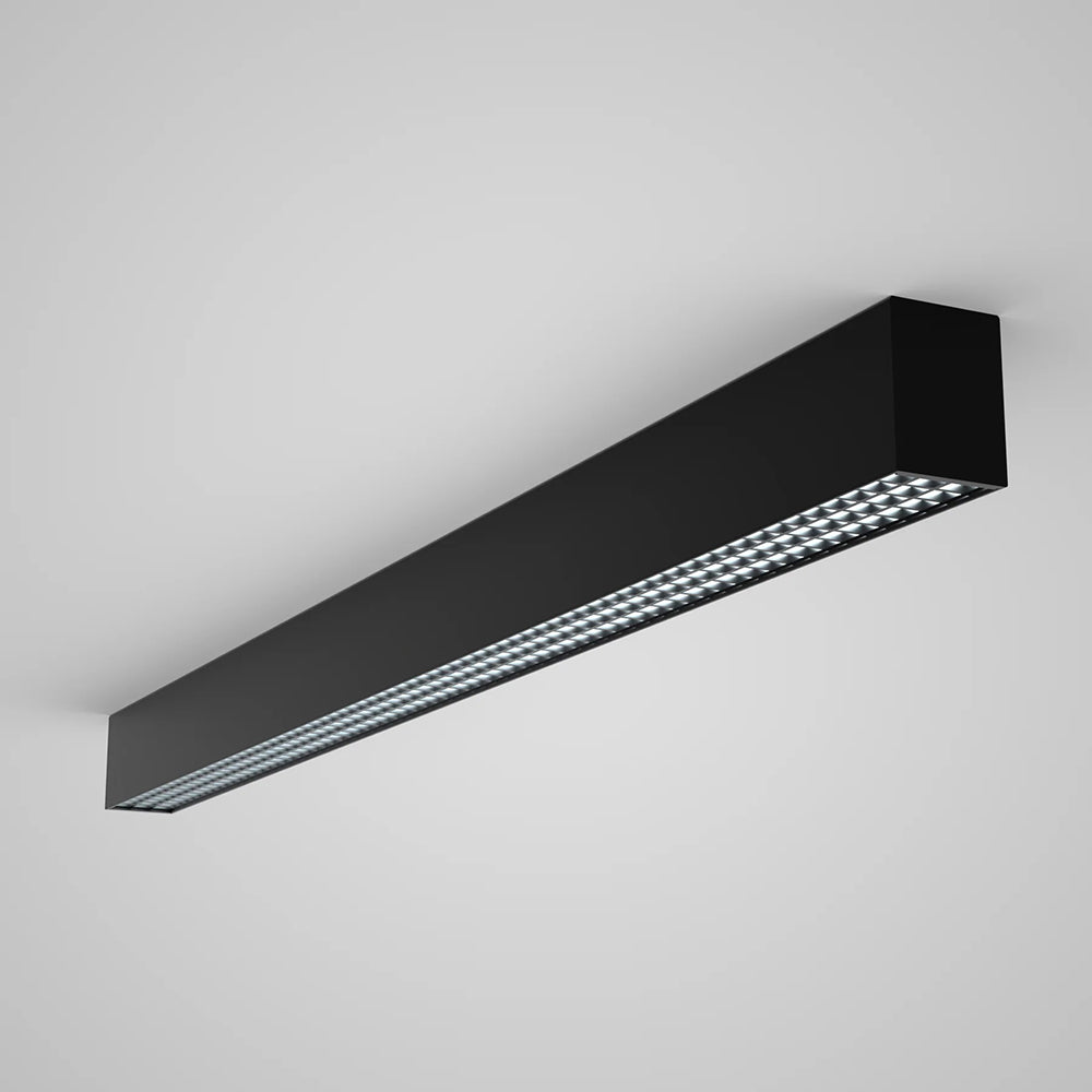 Proline 1000mm 30W LED Triac Dimmable Extension or Surface Mount With Crate Diffuser Matt Black / Tri-Colour - HCP-60252712