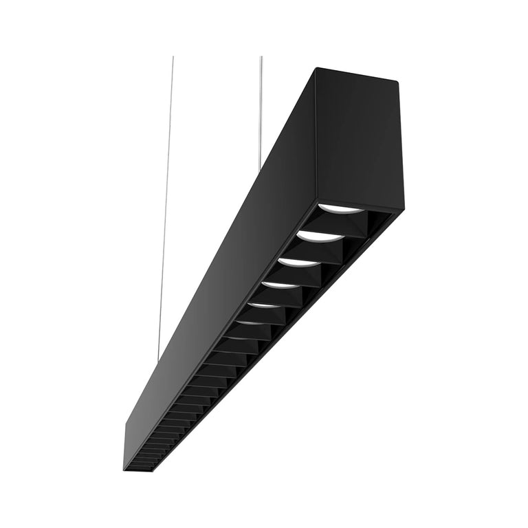 Proline 1000mm 10W LED Dali Dimmable Pendant With Reflector Diffuser Matt Black / Tri-Colour - HCP-60252724