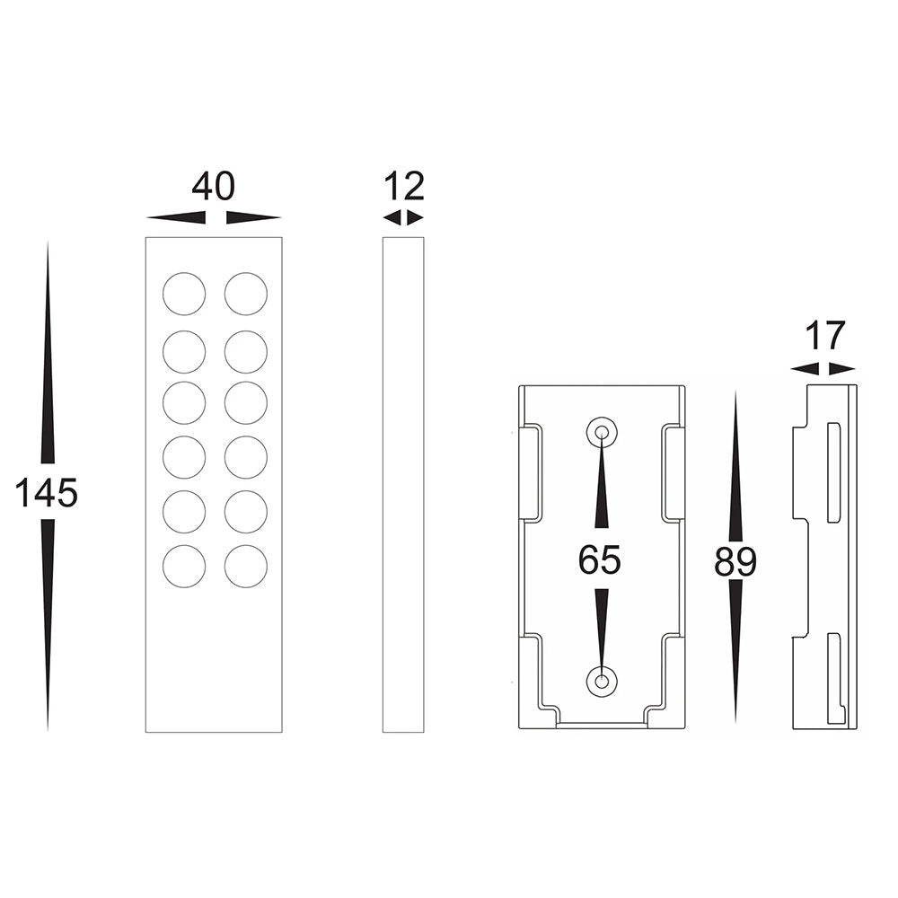 Single Colour LED Strip Remote Controller - HCP-78210