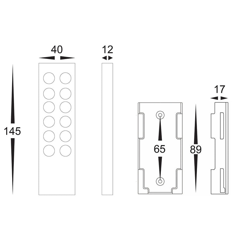 Single Colour LED Strip Remote Controller - HCP-78210