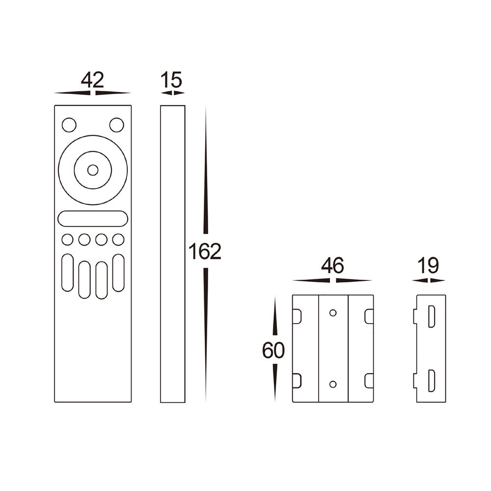 Single Coloured 4 Zone LED Strip Remote Controller - HCP-78211