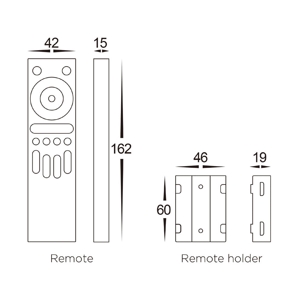 RGBW 4 Zone LED Strip Remote Controller - HCP-78241