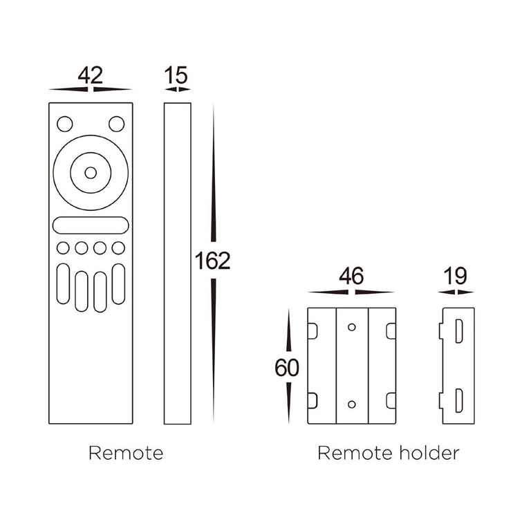RGBW 4 Zone LED Strip Remote Controller - HCP-78241