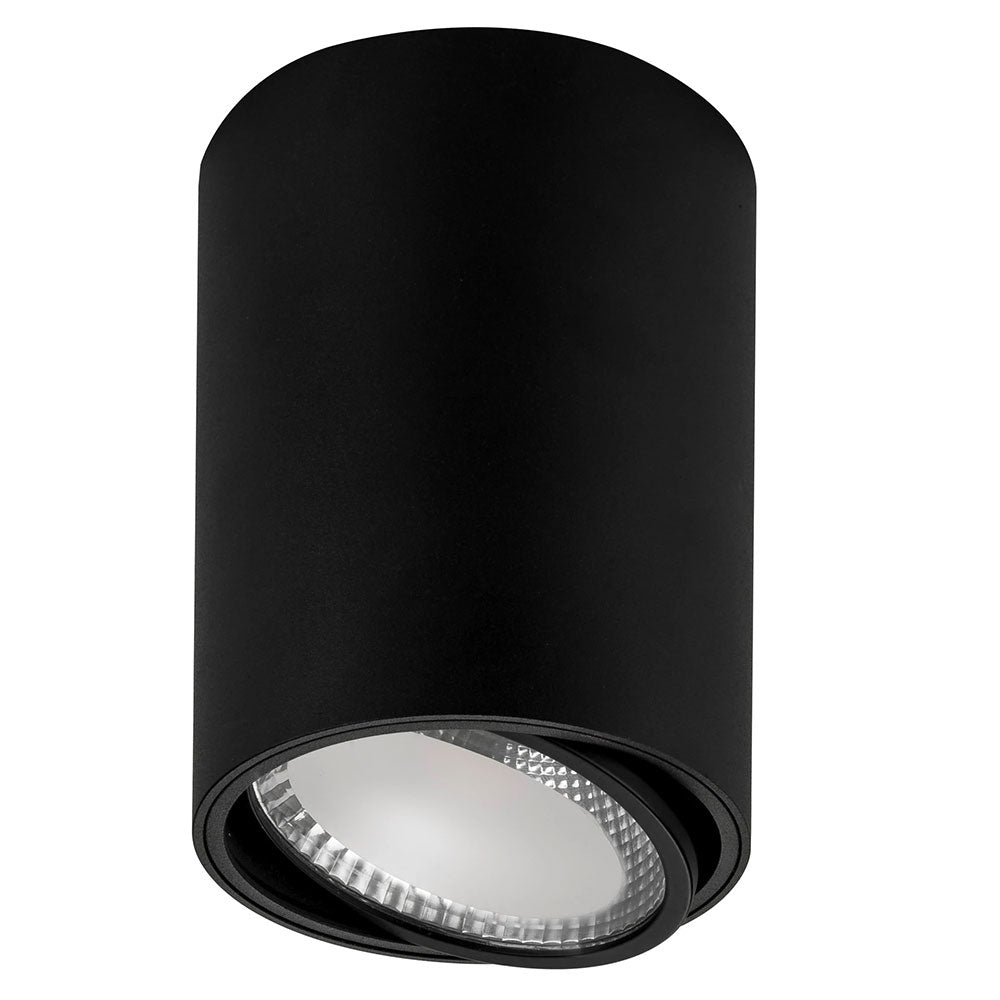Nella 18W Tilt Dali 2 Dimmable Surface Mounted LED Downlight Black / Tri-Colour - HCP-8021804