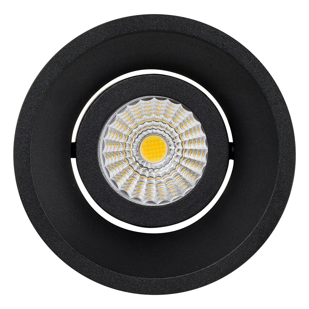 Lyra Deep Tilt 17W Recessed Triac Dimmable LED Downlight Black / Quinto - HCP-81220117