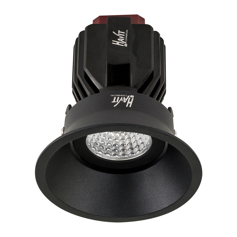 Lyra Deep Tilt 17W Recessed Triac Dimmable LED Downlight Black / Quinto - HCP-81220117