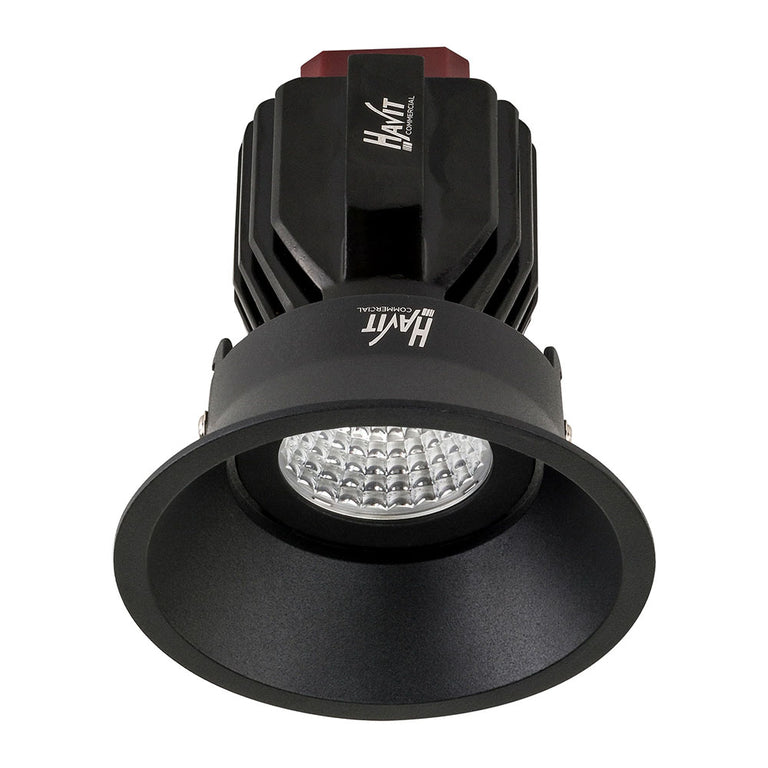Lyra Deep Tilt 17W Recessed Triac Dimmable LED Downlight Black / Quinto - HCP-81220117