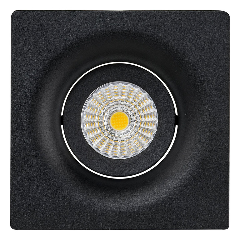 Lyra 13W Square Tilt Recessed Dali Dimmable LED Downlight Black / Quinto - HCP-81240813