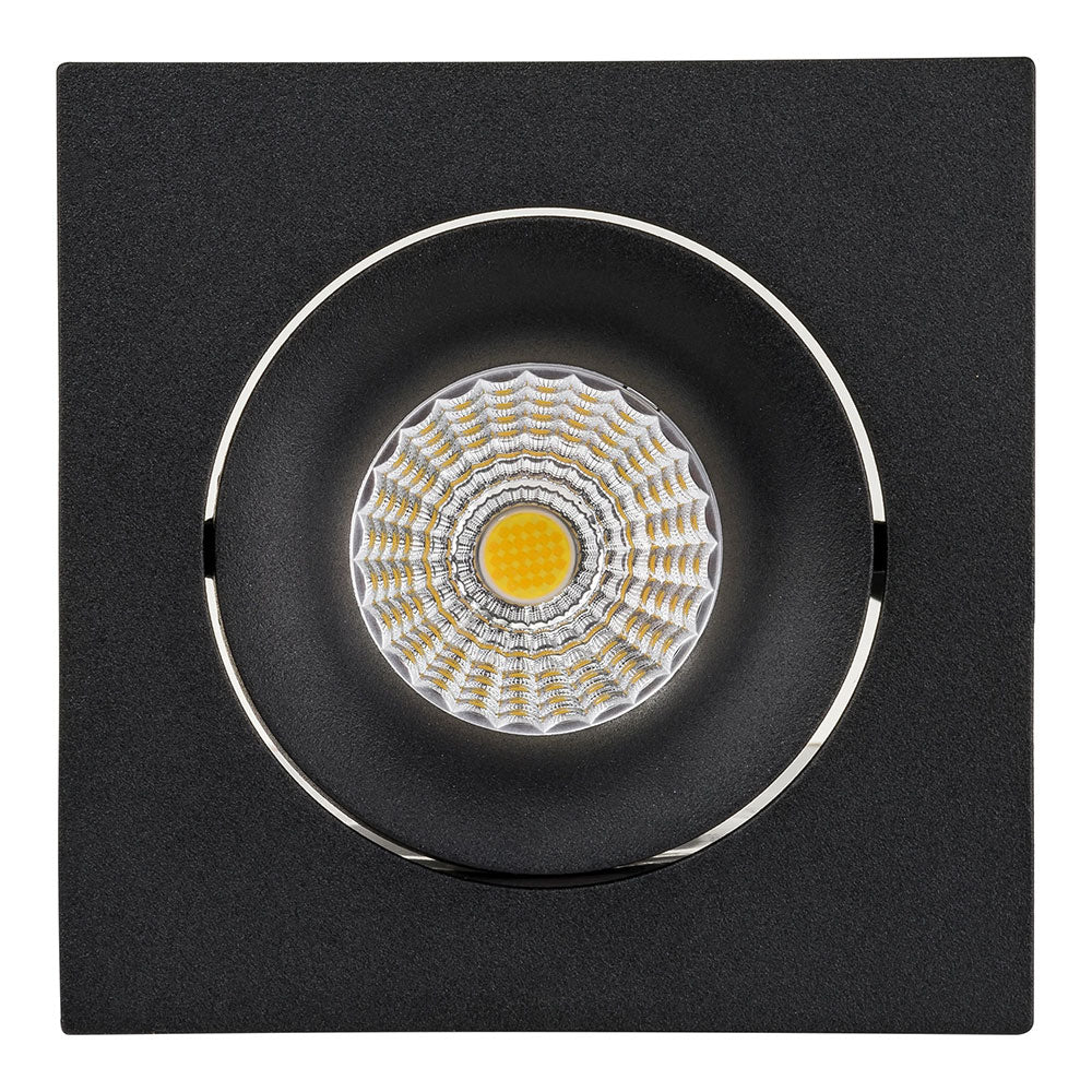 Lyra 13W Square Tilt Recessed Dali Dimmable LED Downlight Black / Quinto - HCP-81240913