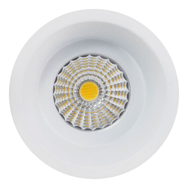Lyra 9W Round Deep Fixed Recessed Triac Dimmable LED Downlight White / Quinto - HCP-81320309