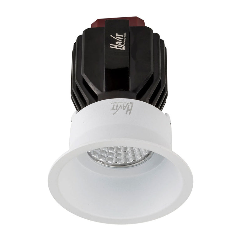 Lyra 17W Round Deep Fixed Recessed Triac Dimmable LED Downlight White / Quinto - HCP-81320317
