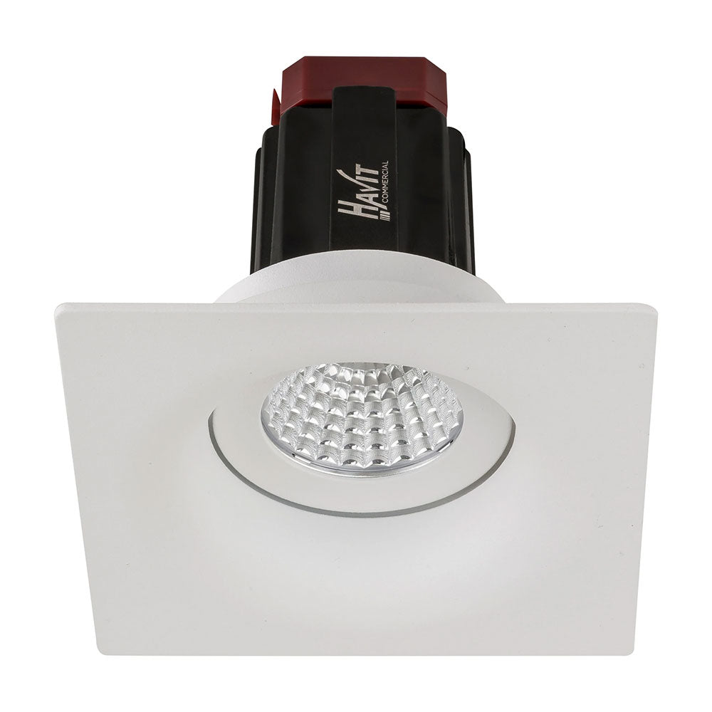 Lyra 9W Square Tilt Recessed Triac Dimmable LED Downlight White / Quinto - HCP-81320809