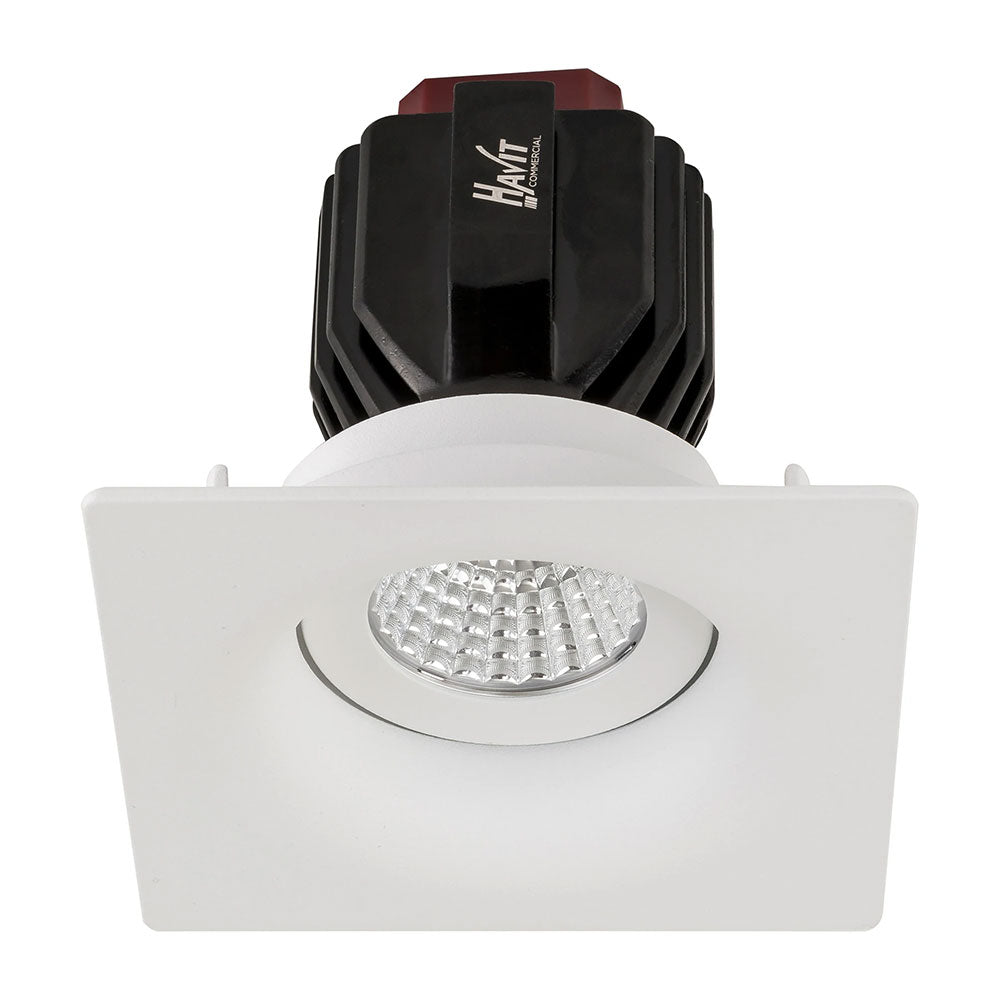 Lyra 17W Square Tilt Recessed Triac Dimmable LED Downlight White / Quinto - HCP-81320817