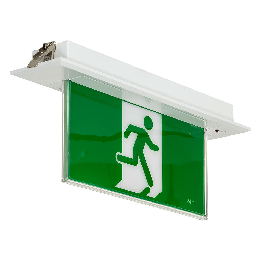 Slimline Recessed Exit Light - HCP-91305