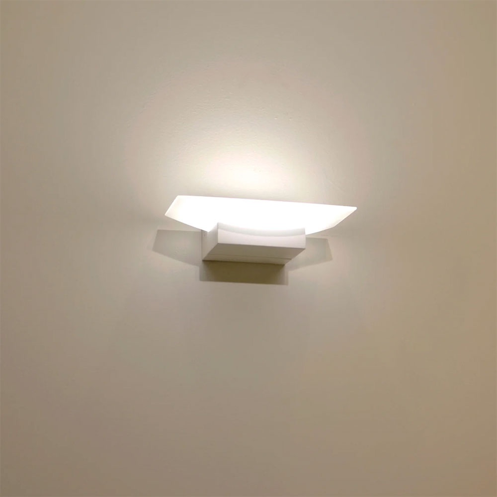 Helsinki 6W LED Interior Curved Up/Down Dimmable Wall Light White / Tri-Colour - HELSINKI