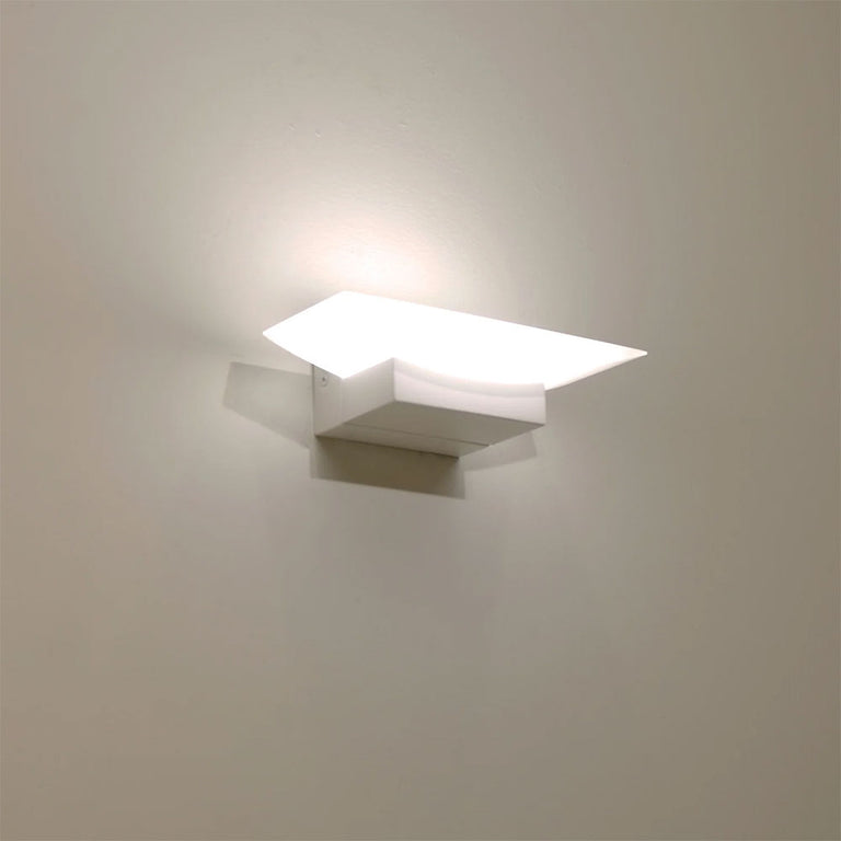 Helsinki 6W LED Interior Curved Up/Down Dimmable Wall Light White / Tri-Colour - HELSINKI