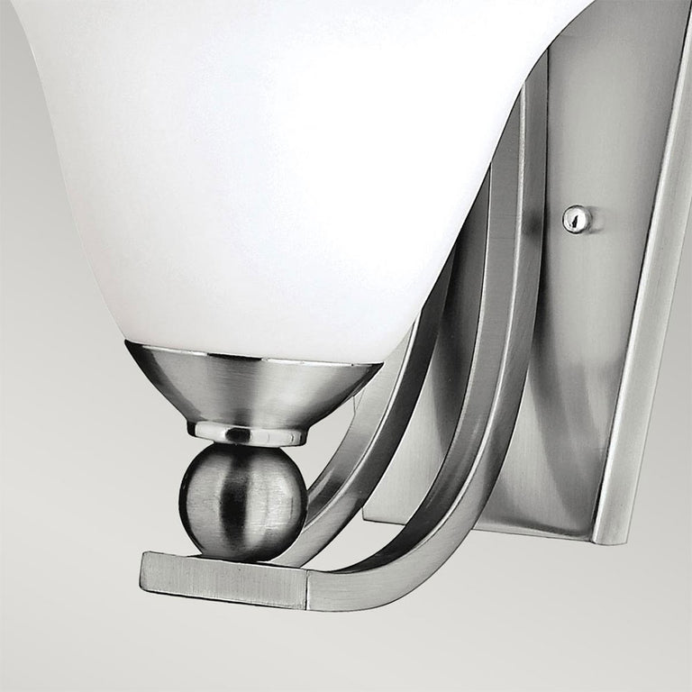 Bolla Wall Light Brushed Nickel - HK-BOLLA1
