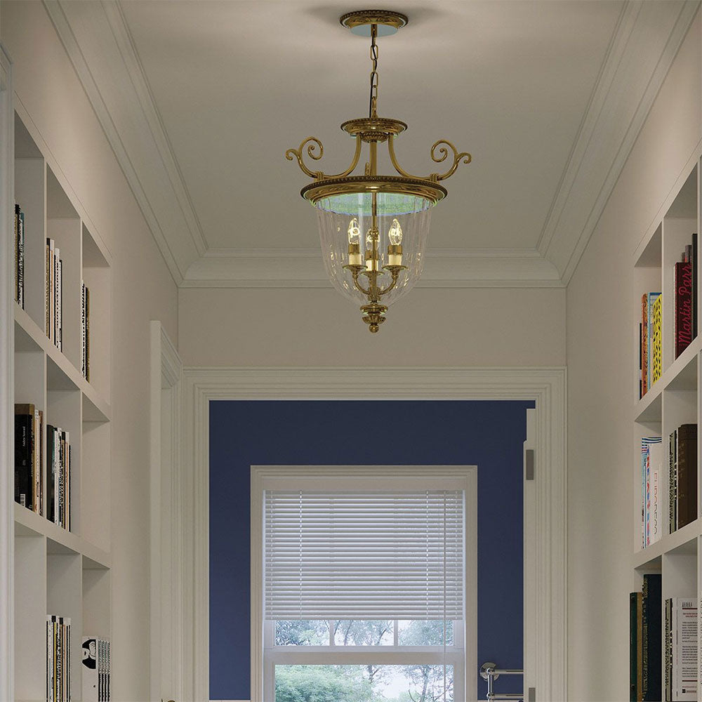 Cambridge Small Pendant Burnished Brass - HK-CAMBRIDGE-P-S