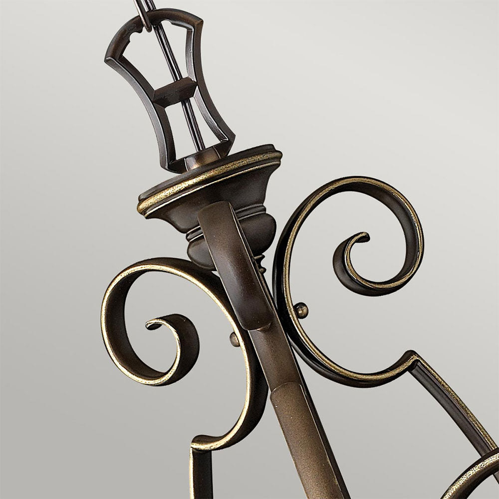 Cello 3 Light Chandelier Antique Bronze - HK-CELLO3
