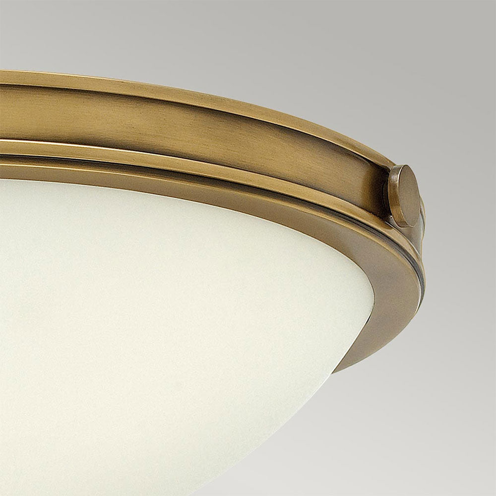 Collier Small Flush Heritage Brass - HK-COLLIER-F-S