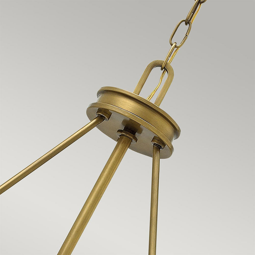 Collier 4 Light Pendant Heritage Brass - HK-COLLIER-P