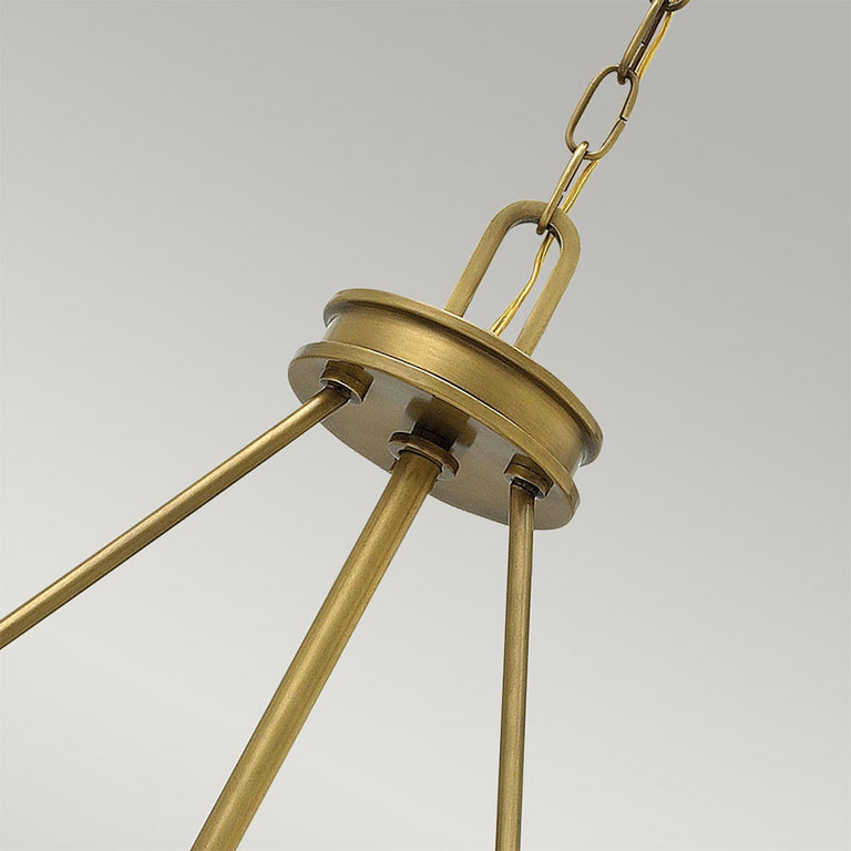 Collier 4 Light Pendant Heritage Brass - HK-COLLIER-P