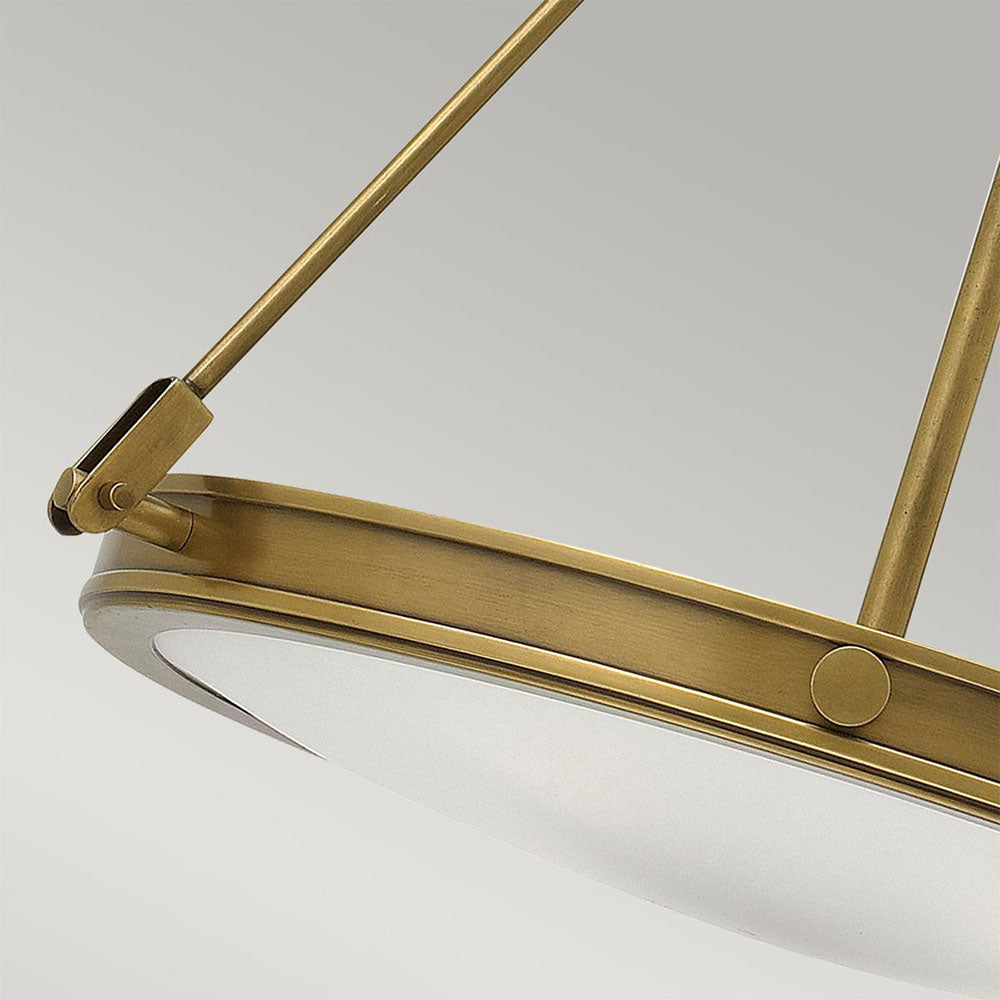 Collier 4 Light Pendant Heritage Brass - HK-COLLIER-P
