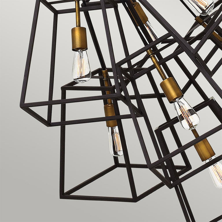 Fulton 7 Light Chandelier Bronze - HK-FULTON-7P