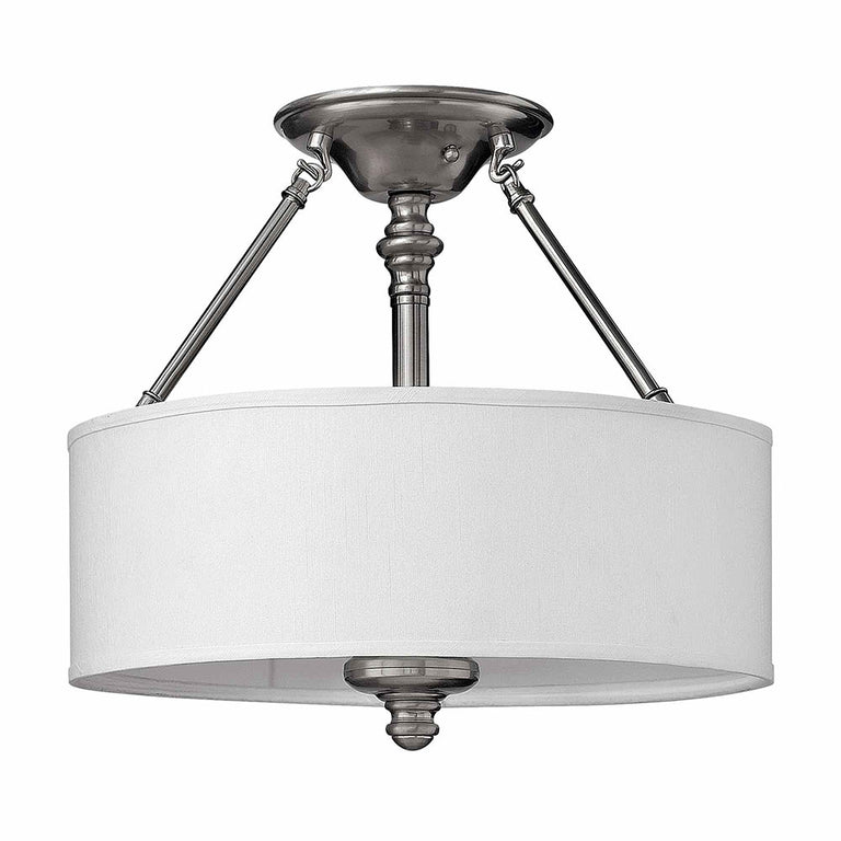Sussex Semi Flush Brushed Nickel - HK-SUSSEX-SF