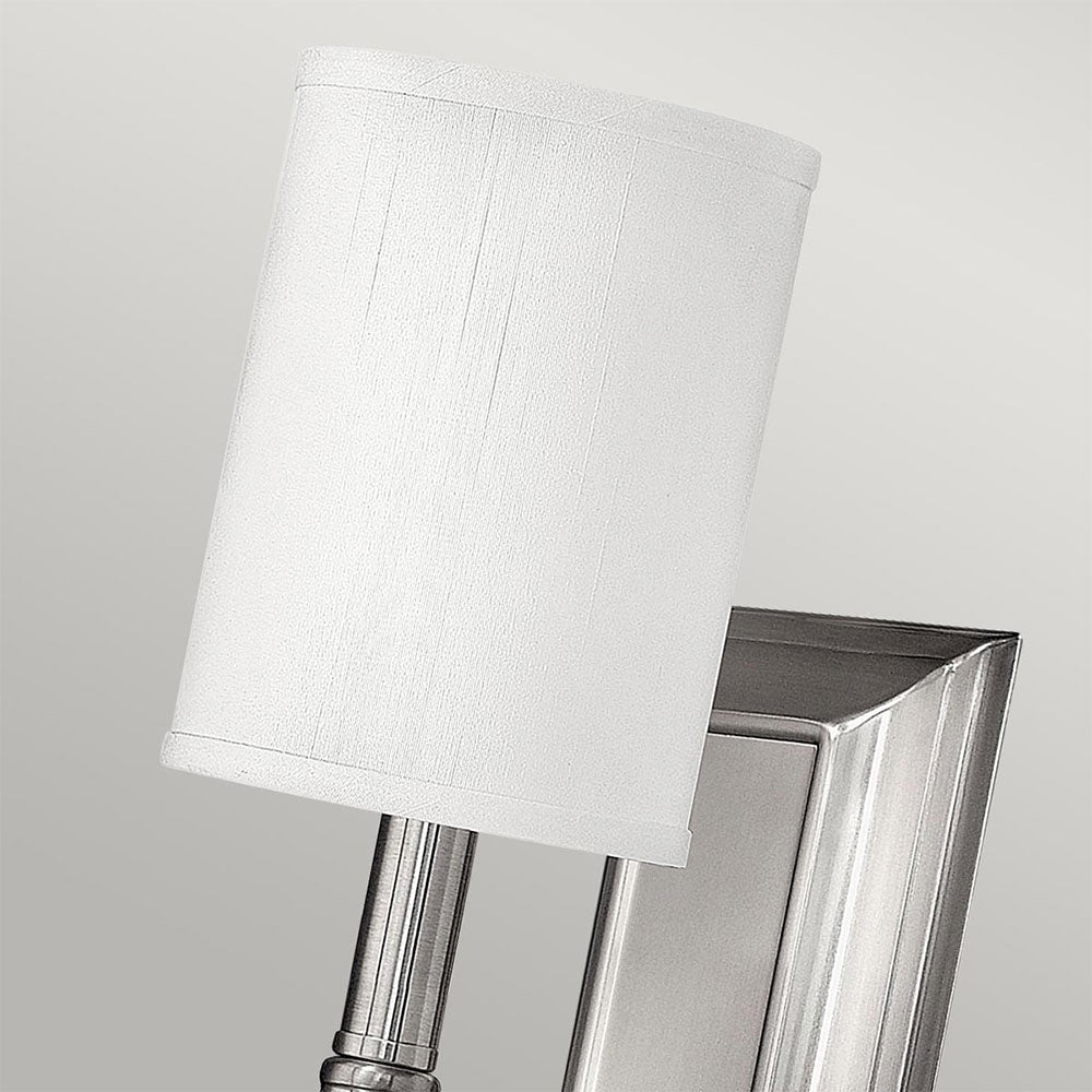 Sussex 1 Light Wall Light Brushed Nickel - HK-SUSSEX1