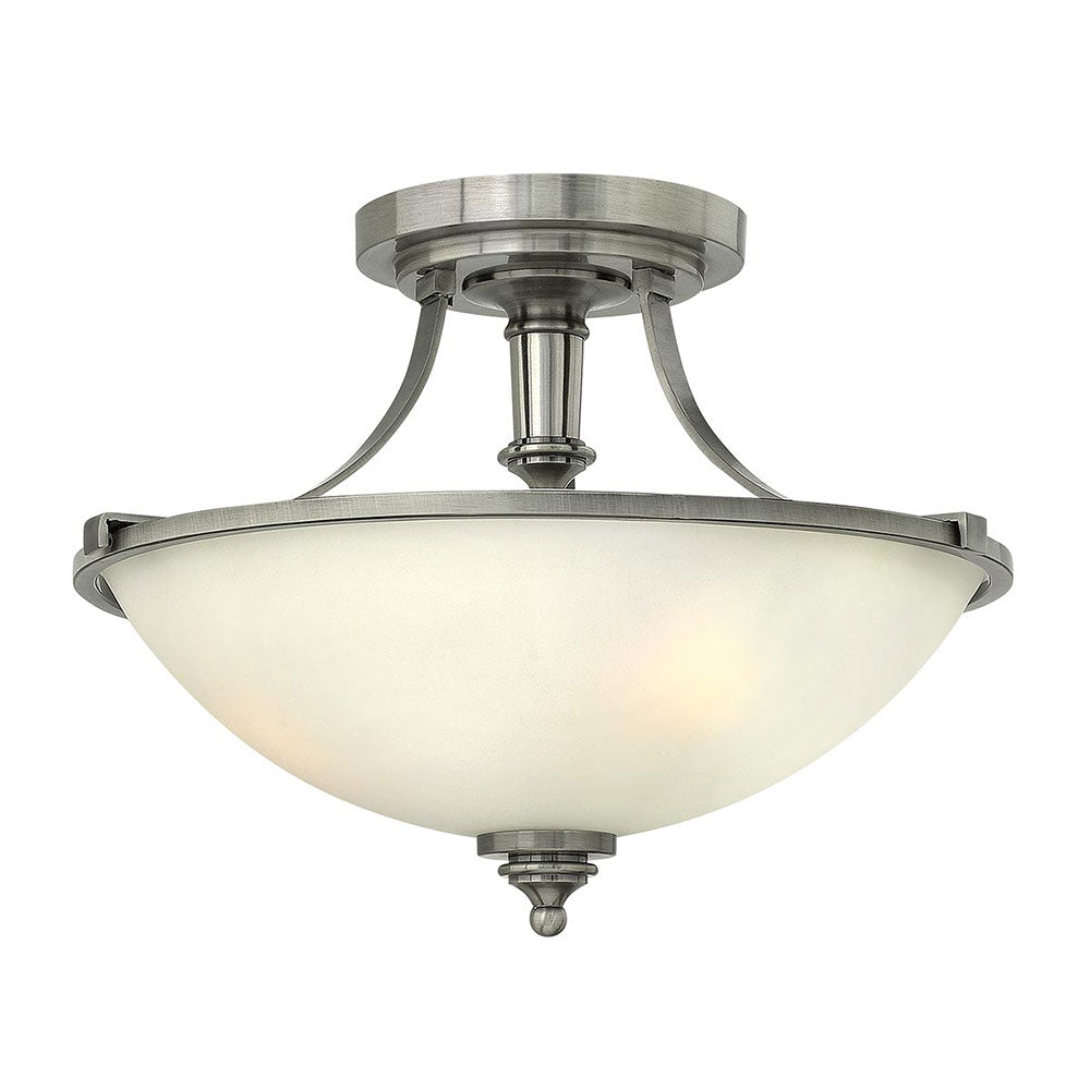 Truman Semi Flush Fitting Antique Nickel - HK-TRUMAN-SF