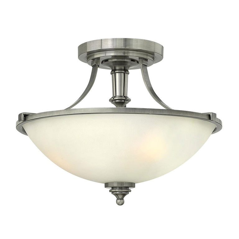 Truman Semi Flush Fitting Antique Nickel - HK-TRUMAN-SF
