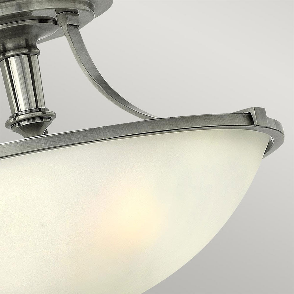 Truman Semi Flush Fitting Antique Nickel - HK-TRUMAN-SF