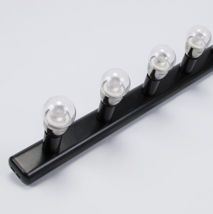 Hollywood 4 Light Vanity Wall Light Black - 16318
