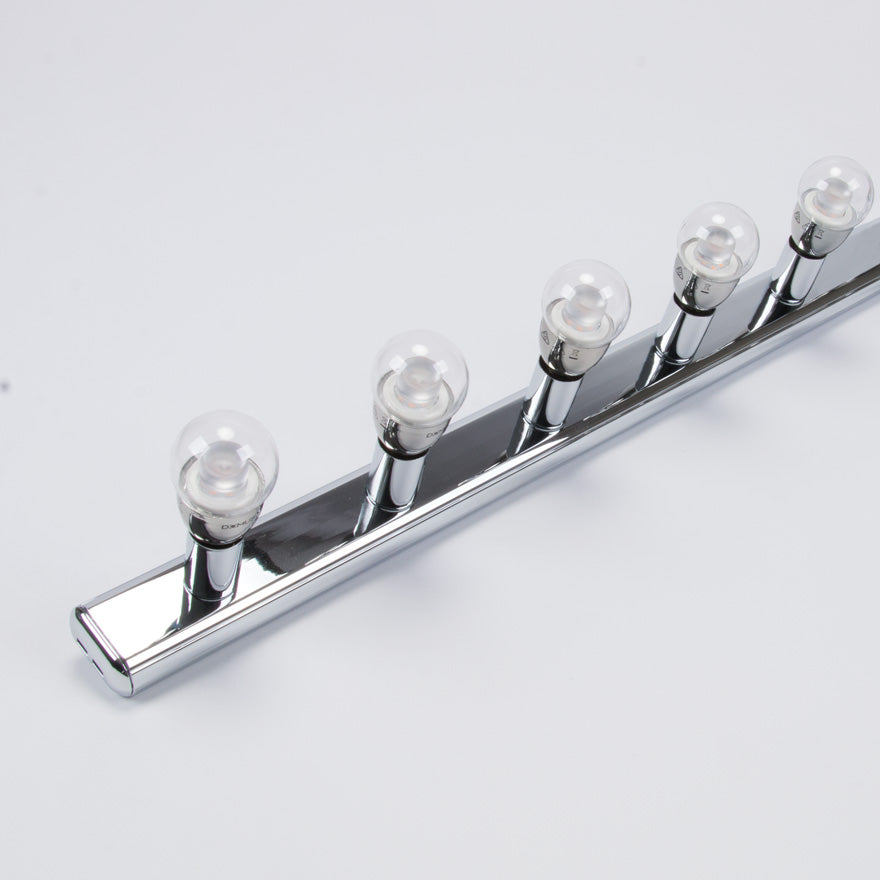 Hollywood 5 Light Vanity Wall Light Chrome - 16329
