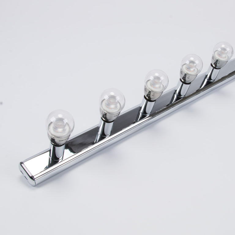 Hollywood 5 Light Vanity Wall Light Chrome - 16329