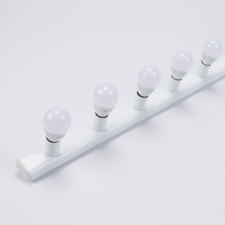 Hollywood 5 Light Vanity Wall Light White - 16333