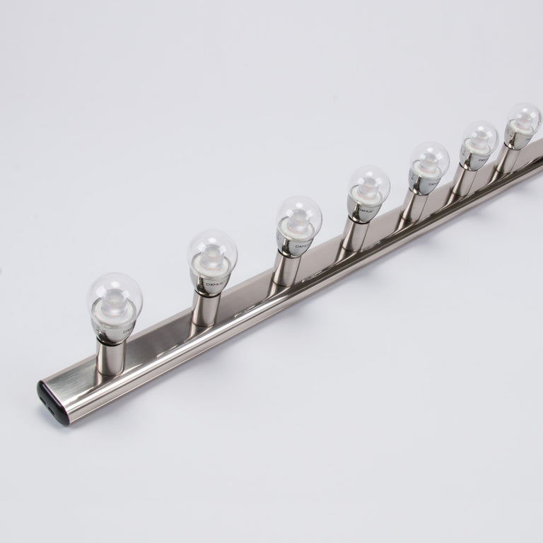 Hollywood 7 Light Vanity Wall Light Satin Chrome - 16350