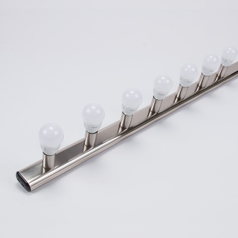 Hollywood 7 Light Vanity Wall Light Satin Chrome - 16350