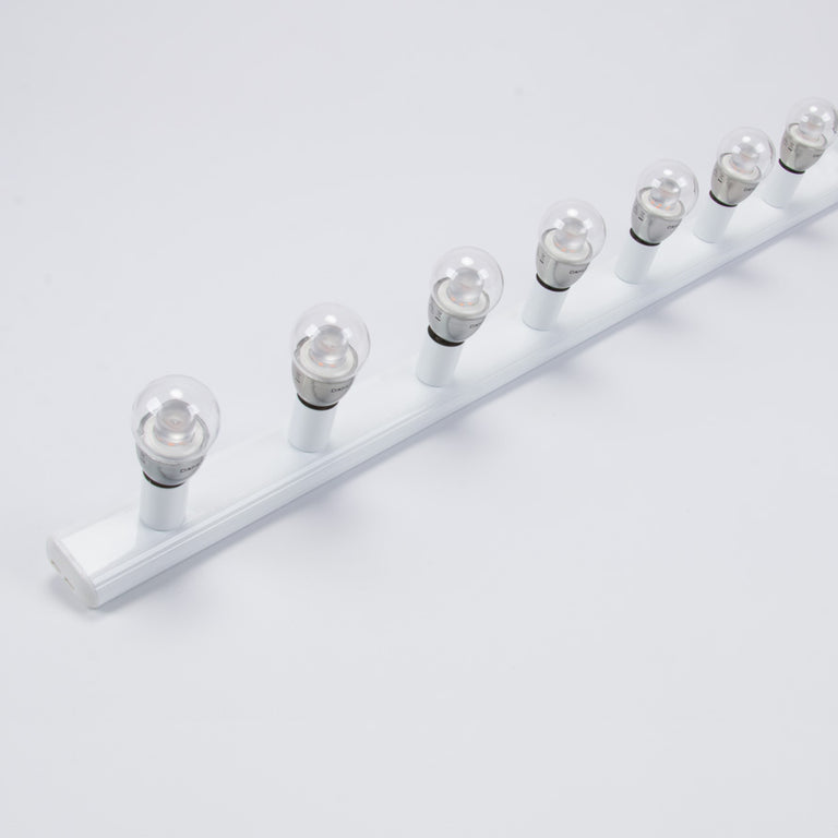 Hollywood 7 Light Vanity Wall Light White - 16351