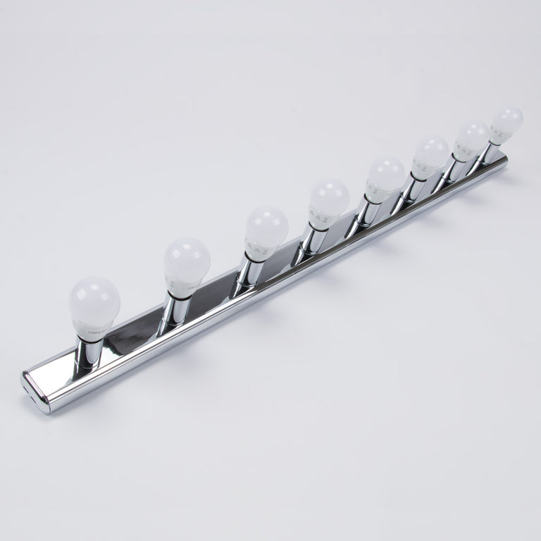 Hollywood 8 Light Vanity Wall Light Chrome - 16356