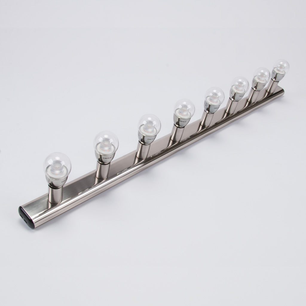 Hollywood 8 Light Vanity Wall Light Satin Chrome - 16359