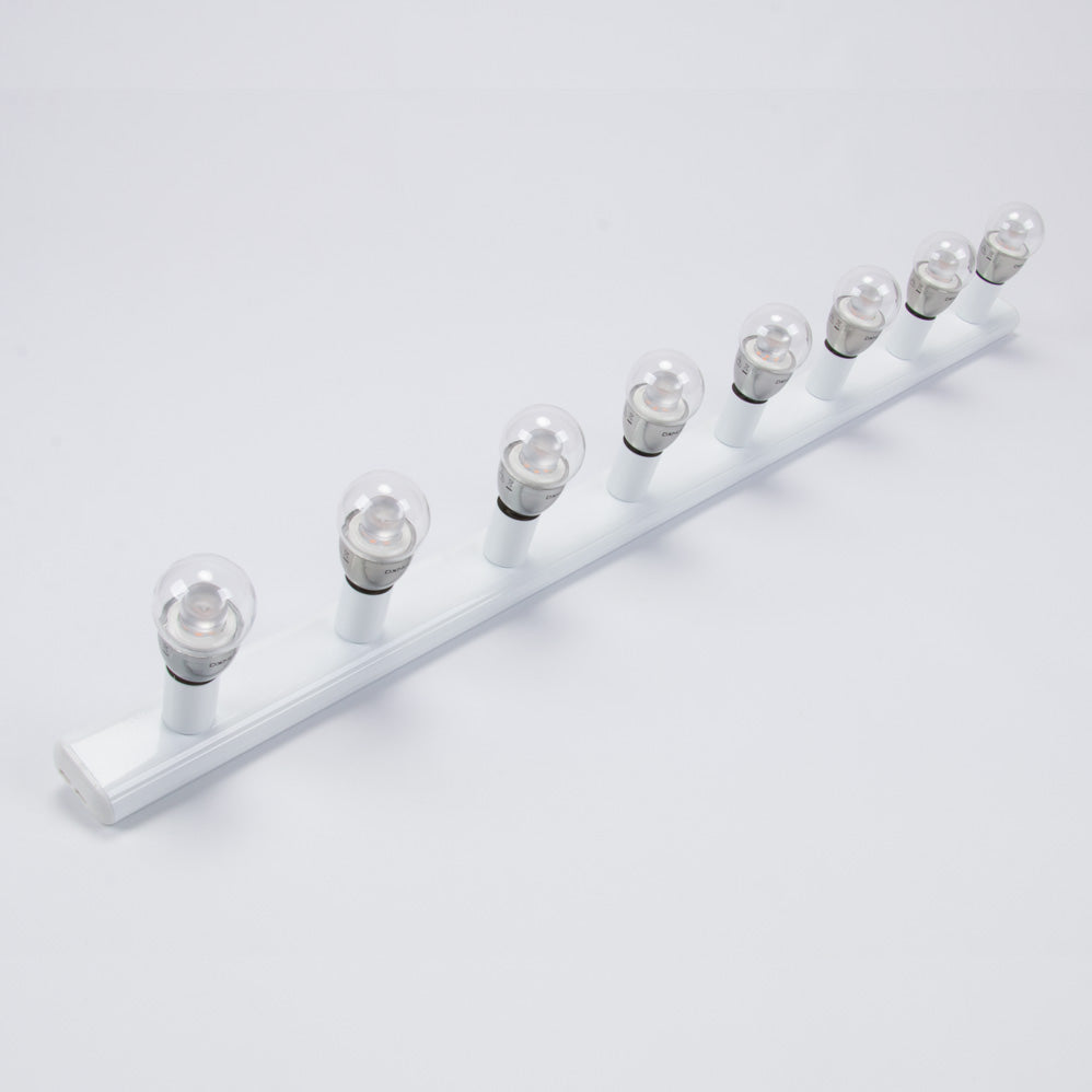 Hollywood 8 Light Vanity Wall Light White - 16360